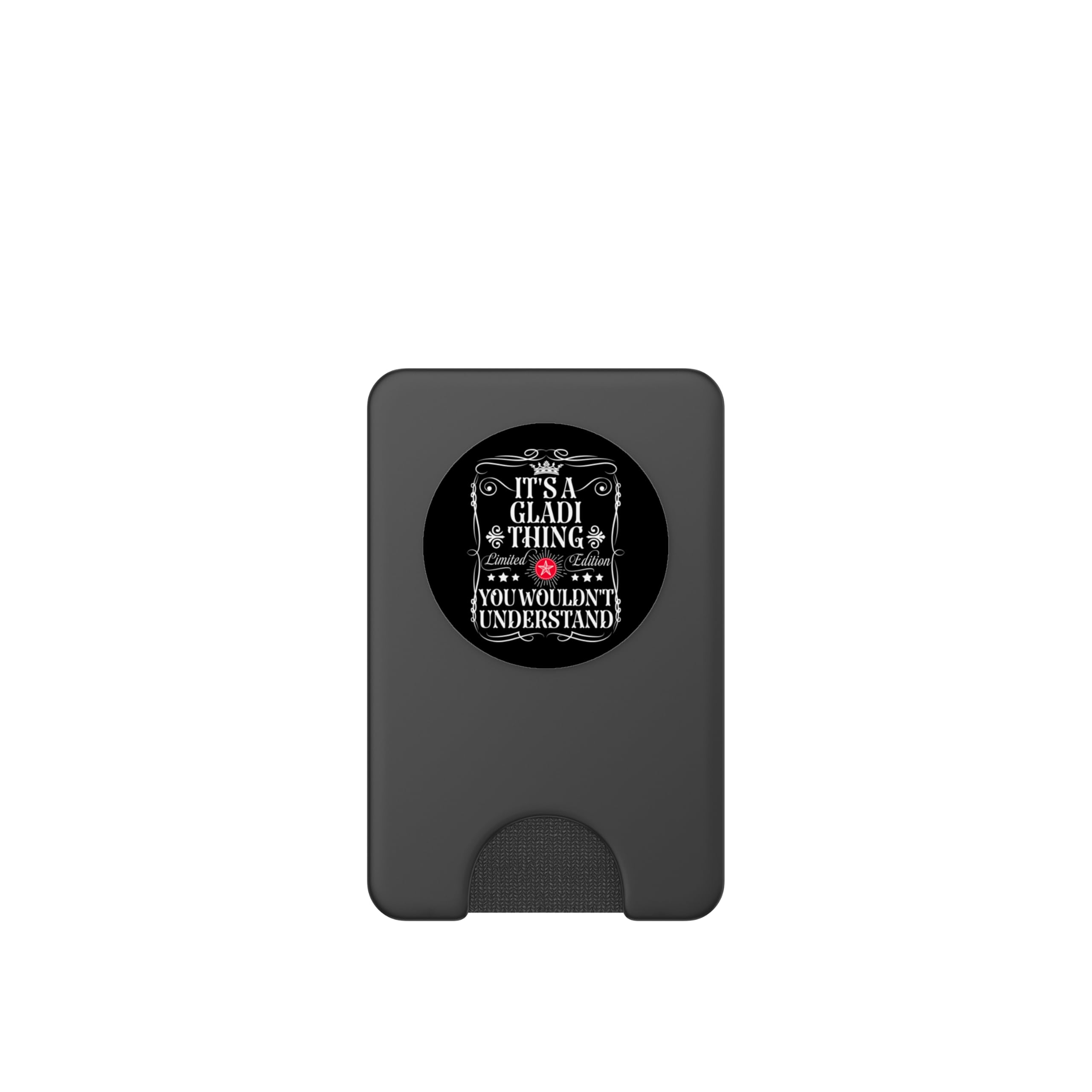 Gladi Name Its A Gladi Thing You Wouldn't Understand PopSockets PopWallet for MagSafe, Black - Image 2