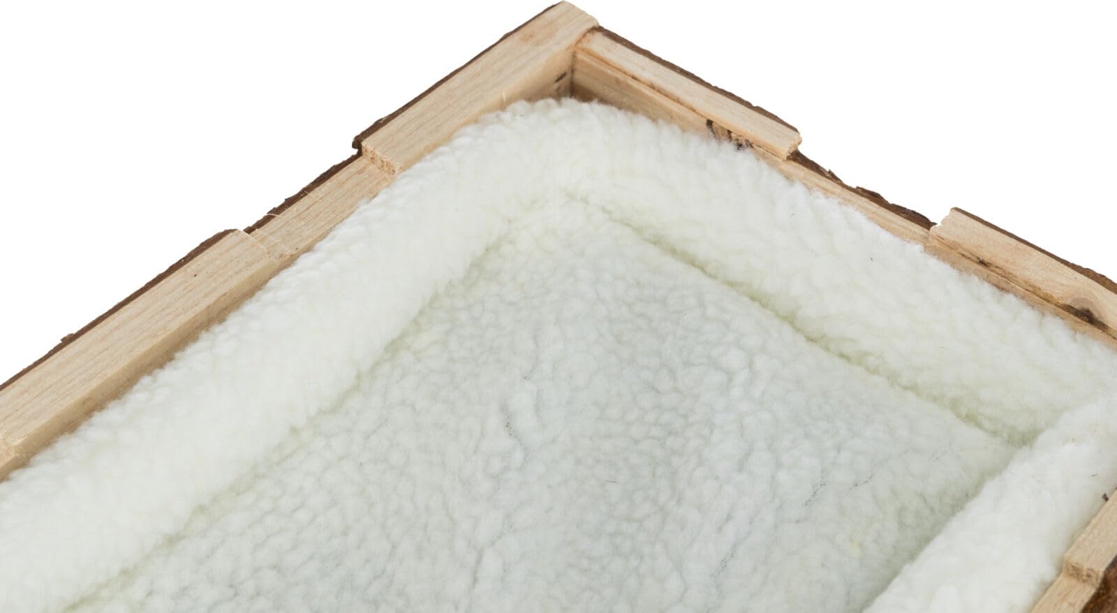 TRIXIE 6208 Natural Living Tilde - Casa in legno con letto coccoloso, 39 × 20 × 29 cm, colore: Marrone