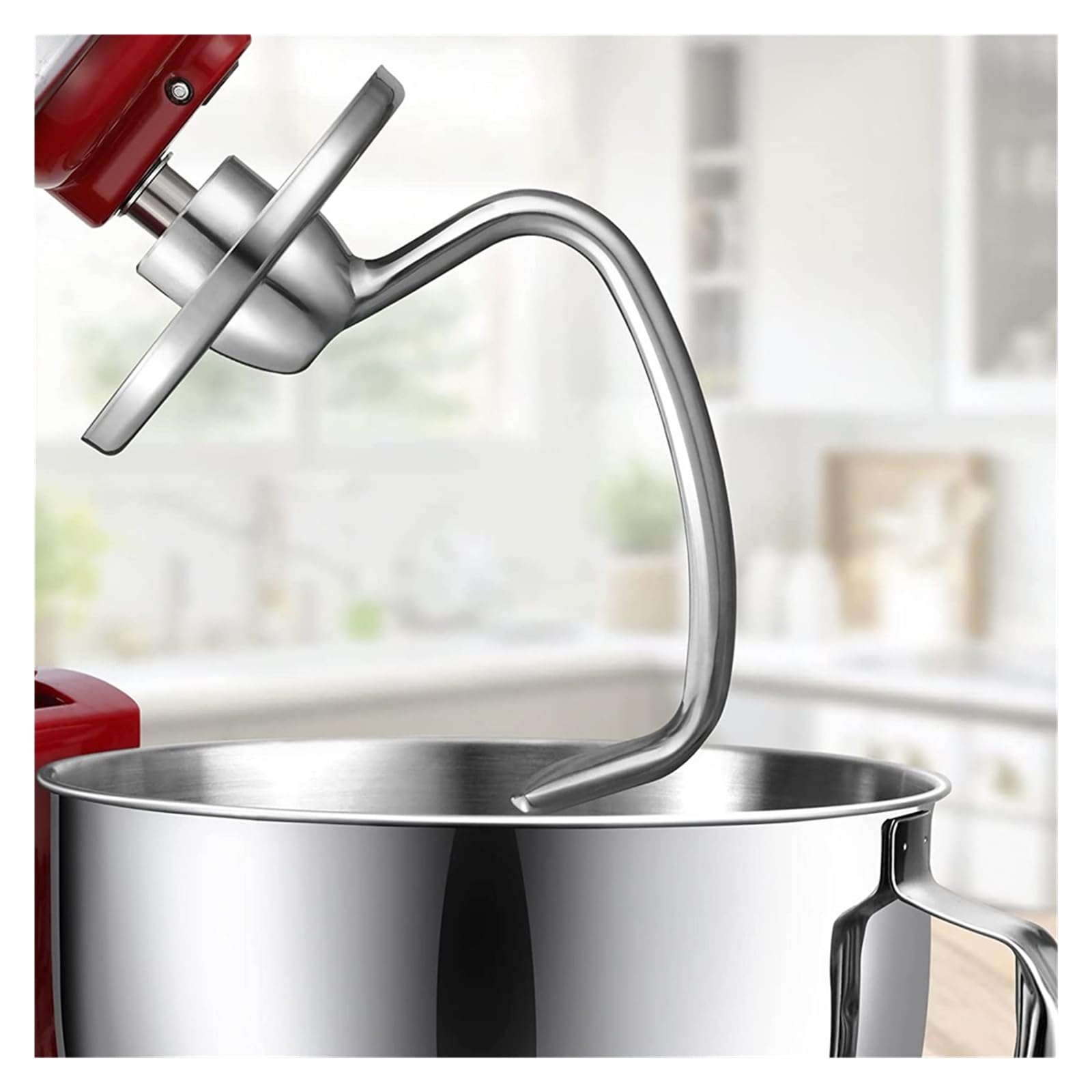 Hak do ciasta ze stali nierdzewnej, kompatybilny z mikserami Kitchenaid, mikserami stojącymi 4,5QT i 5QT