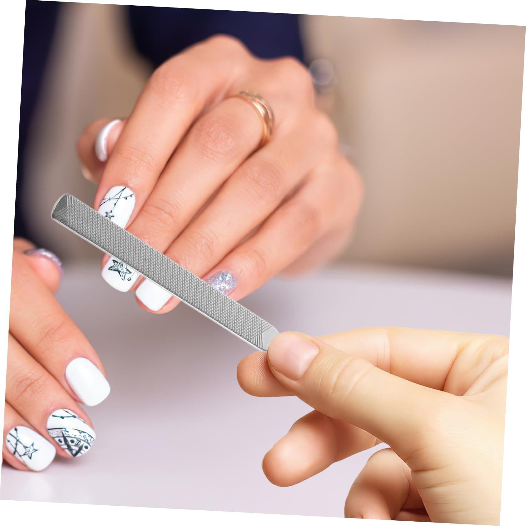 PartyKindom Nail Manicure Set 3-Piece Travel Manicure Kit Perfect for Nail Salon or Home