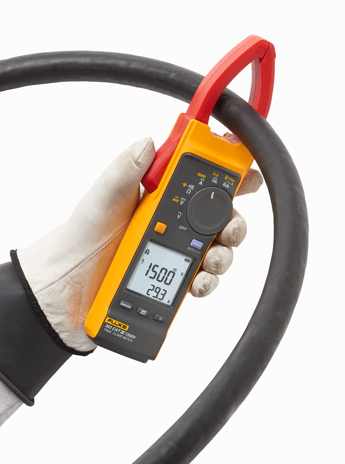 Fluke 393/E Zangenmessgerät AC/DC-Stromzange 1000V ac / 2500A ac, 1500V dc / 1000A dc
