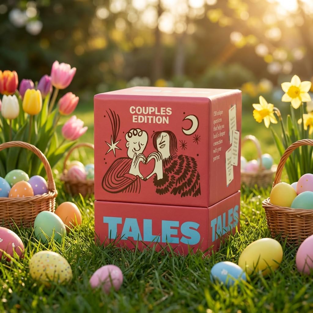 TALES 150 Conversation Starter Cards, Couples Edition, Prompts for Deeper Connection, Games for Adults, Date Night Ideas, Anniversaries, and Quality Time Together