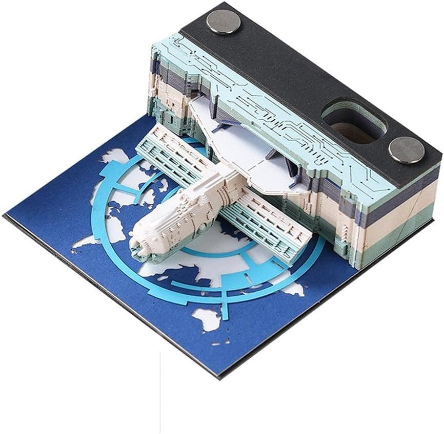 Amazon.com: 3D Art Calendar Memo Pad 2024, Creative Timepiece Calendar ...