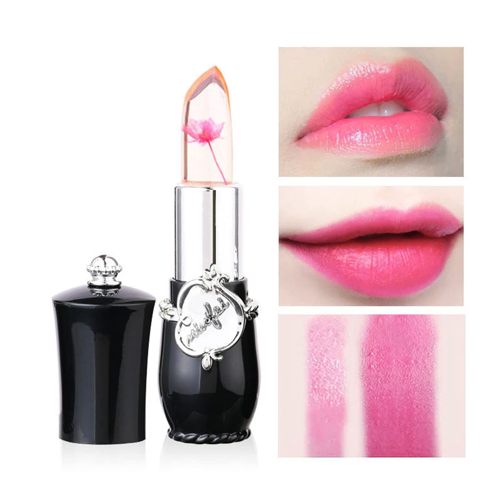 Temperaturänderung Lippenstift – Farbwechselnder Lip Balm, 24h Halt, Transparent, 3,5g