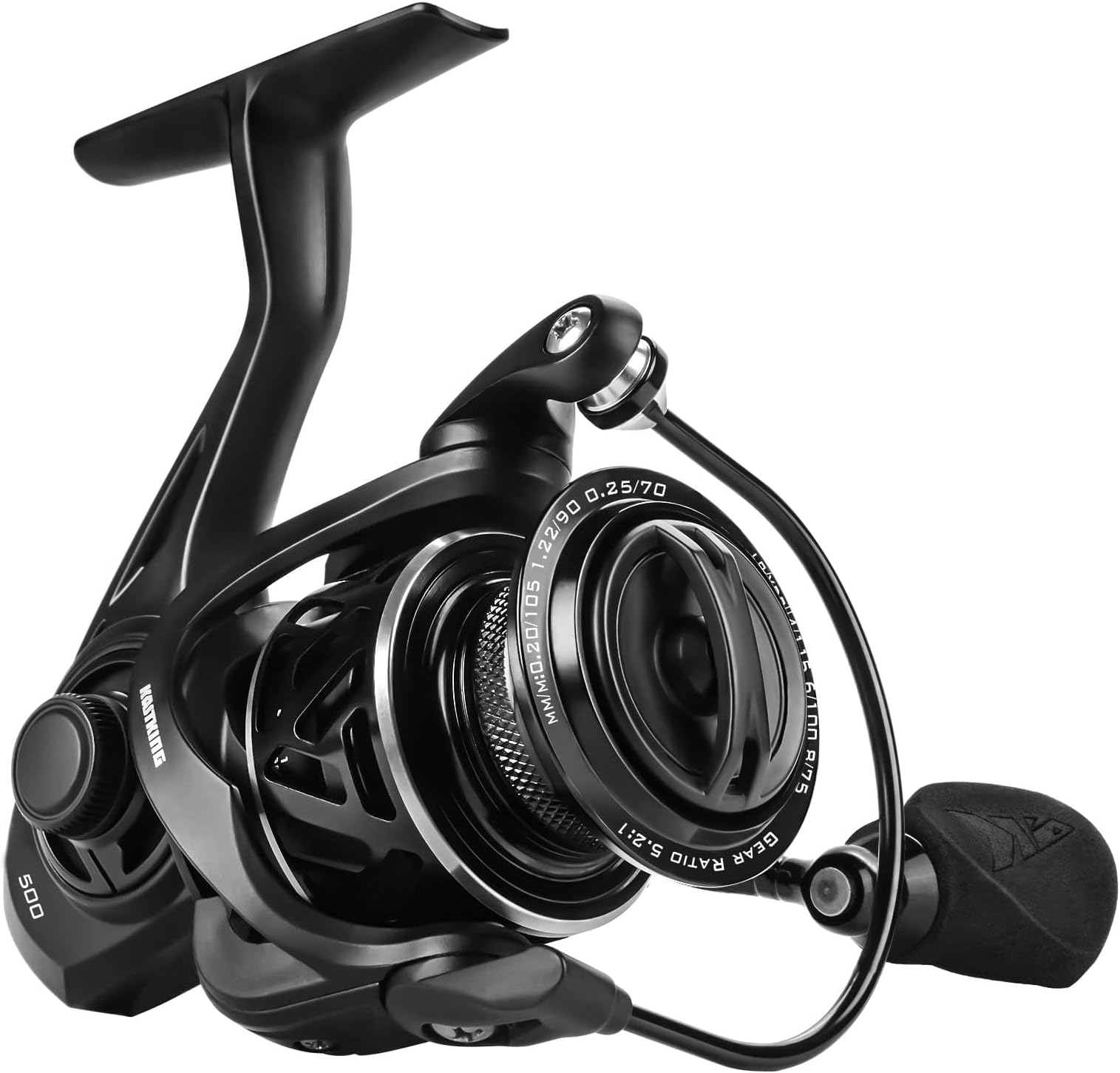 Zephyr Spinning Reel,Size 500 Ice Fishing Reel, Light Weight Ultra Smooth Powerful Spinning Fishing Reels