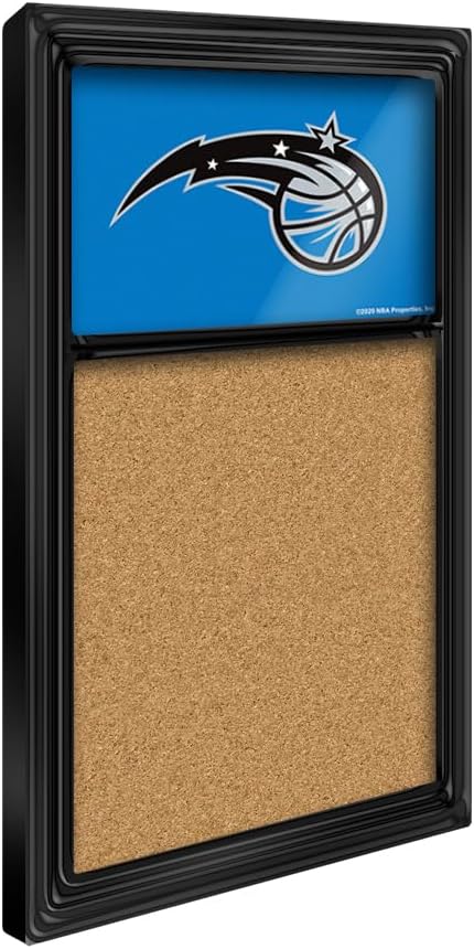 The Fan-Brand NBA Orlando Magic: Cork Note Board- Sports Decor for Home, Game Room, Fan Cave & Garage - USA Made