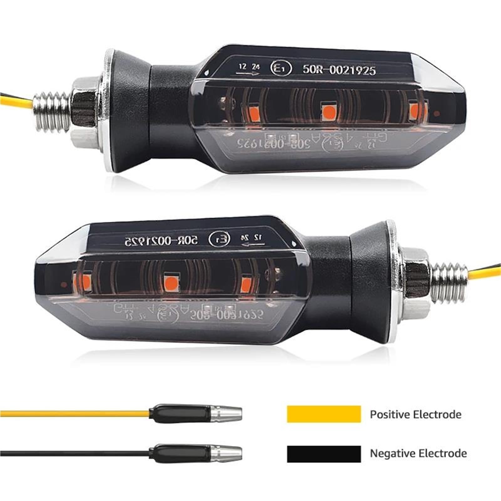 Intermitentes Moto EspañolLuces Intermitentes para Motocicleta, 12 V, 8 Mm, para H&Onda CBR500R, CB500F, CB190R, CB650F, CBR650F, CB400, CB400SF Impermeables(Fumar,8 Piezas)
