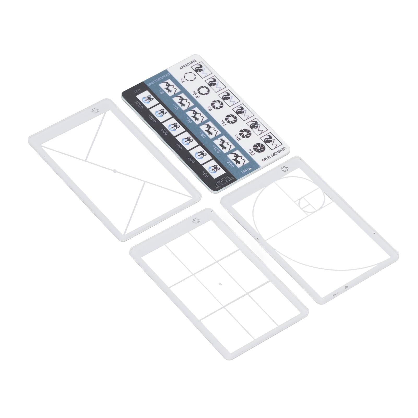 Visualizzatore di Composizione, Versatile Set di Quattro Pezzi Strumento di Composizione in Sezione Aurea per la Pittura Fotografica All'aperto