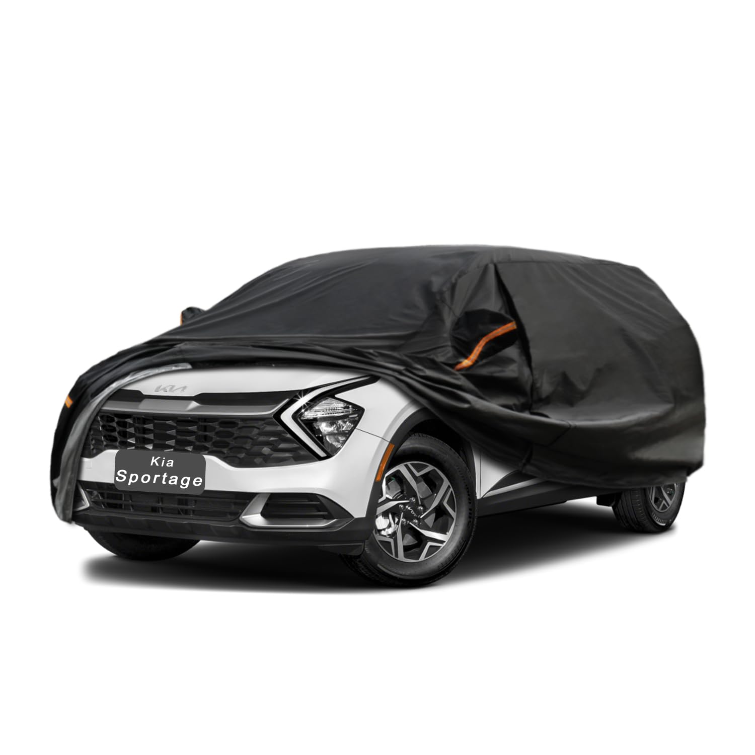 GUNHYI 7 Layers SUV Car Cover Custom Fit Kia Sportage (2010-2025) | All-Weather Waterproof Heavy-Duty Fabric, scratch-proof cotton lining, outdoor sun/rain/snow/wind/dust protection.