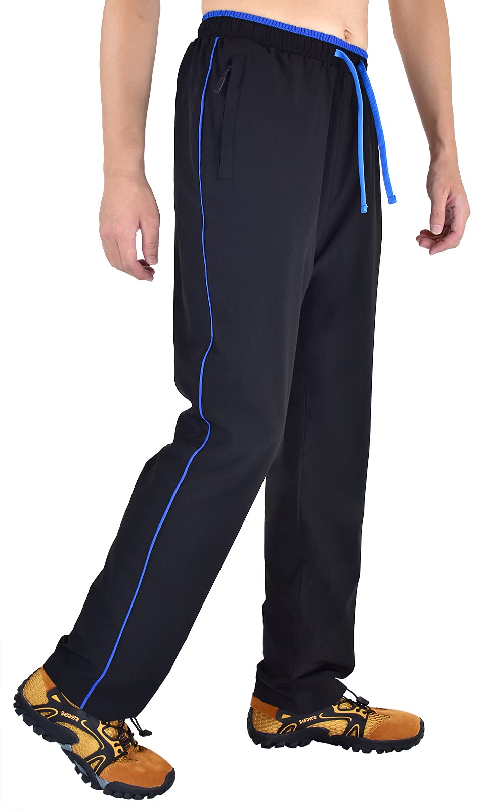 TIBAIKERMens Joggers Athletic Workout Golf Pants with Pockets Track Lounge Jogging Running Gym Pants