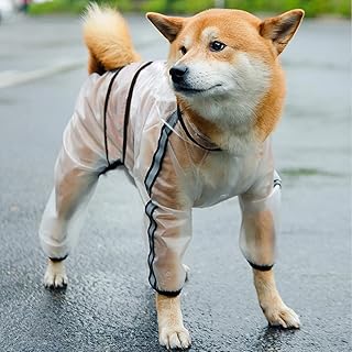 Chien à Capuche Poncho,Mperméable Pour Chien Avec Capuchon,Imperméable Pour Chien Avec Capuche,Manteaux de Pluie Imperméables Pour Chiens Veste,Manteau Imperméable Pour Chien
