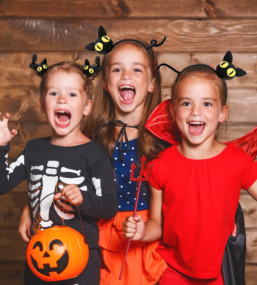 Miniatura 2 de 2 pinzas para el pelo de gato negro para la cabeza, accesorios de Halloween para mujeres, niños y niñas, gato negro, decoración de Halloween,