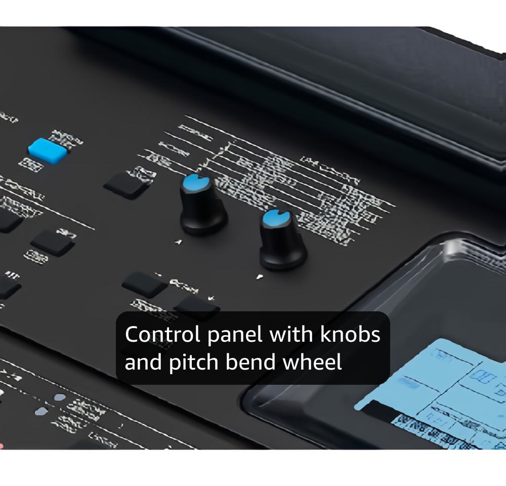 Yamaha PSR-E473 Portable Keyboard – 61 Keys, Black, Built-in Speakers, DSP Effects & Sampling, Includes Power Adapter, Ideal for Learning, Recording & Performance