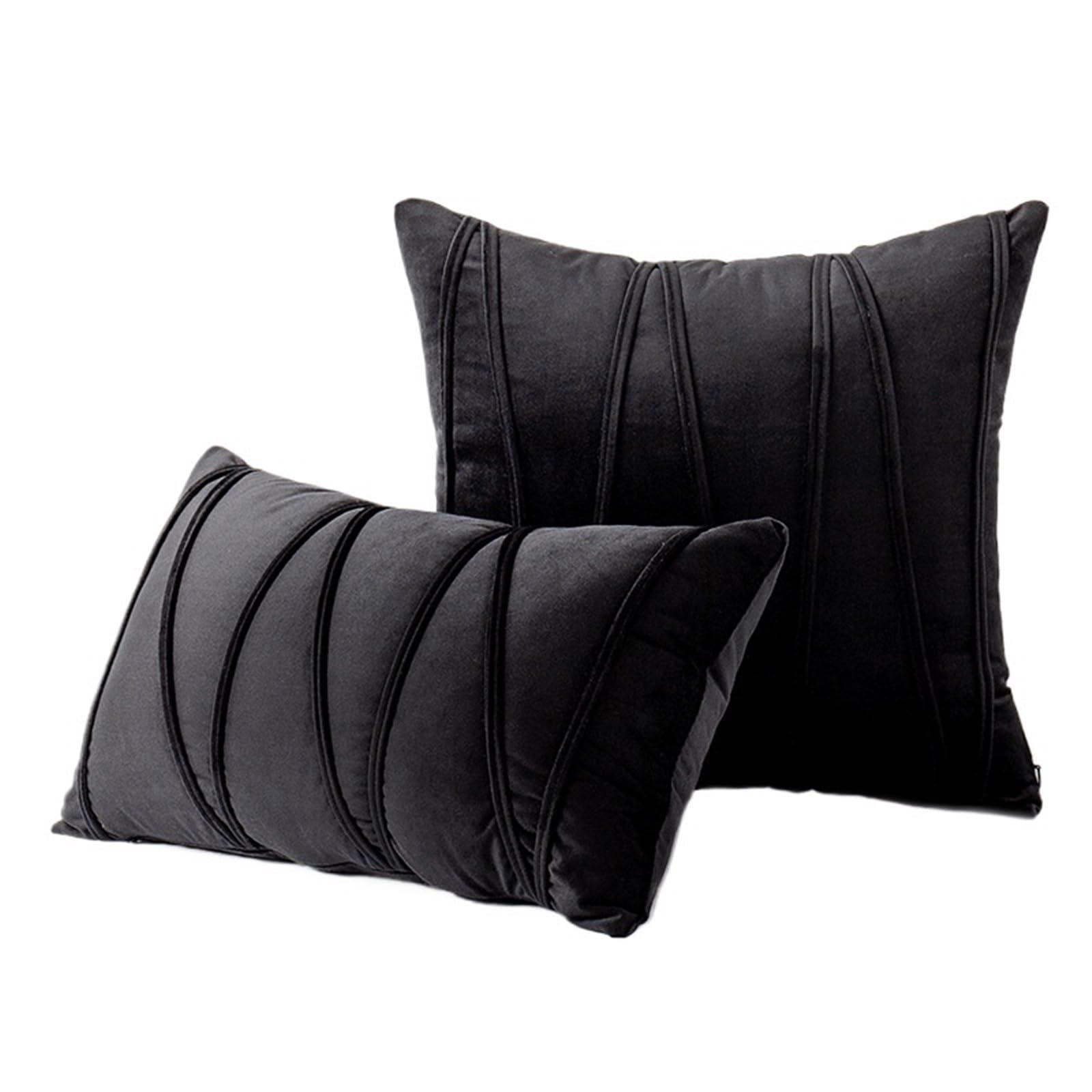 Housse de coussin solide et haut de gamme en velours premium 50x50