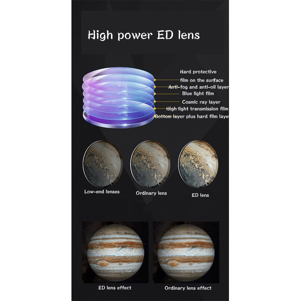 Telescopio da 114 mm per Bambini e Adulti Telescopi rifrattori astronomici Portatili, telescopio per Bambini, telescopi per Astronomia per Adulti, Regalo di Astronomia