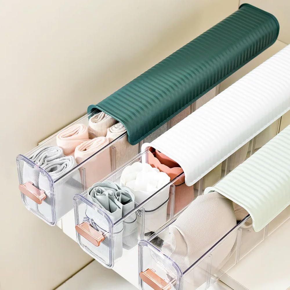 ZBDP 1 szt. bielizna domowa organizer szuflada push-pull design z pokrywą pyłoszczelna bielizna skarpetki tajne przechowywanie