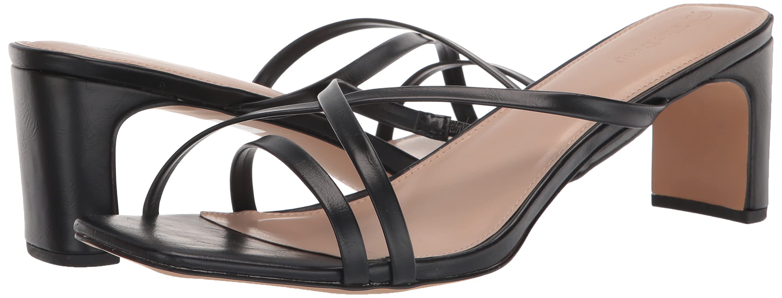 The Drop Women's Amelie Strappy Square Toe Heeled Sandal