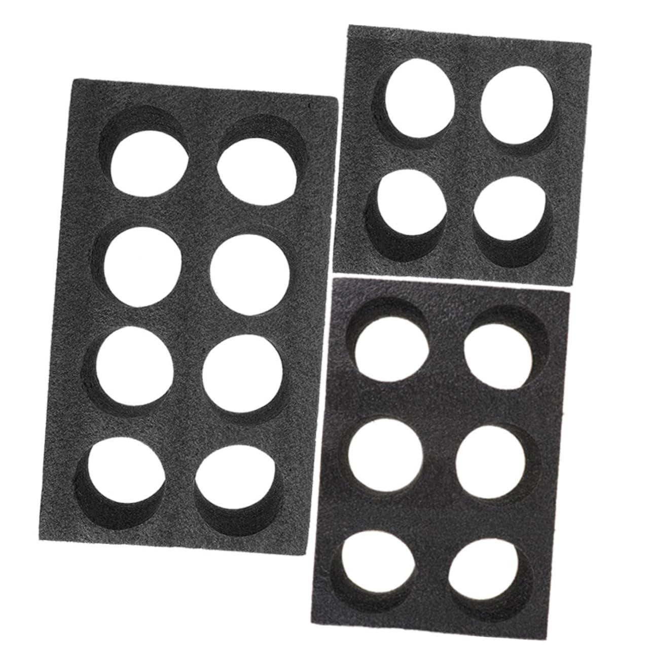 SOLUSTRE 3Pcs Drink Carrier Tray Pearl Cup Holder for Takeout Beverages for Milk Tea Use Four Six and Eight Cup Options