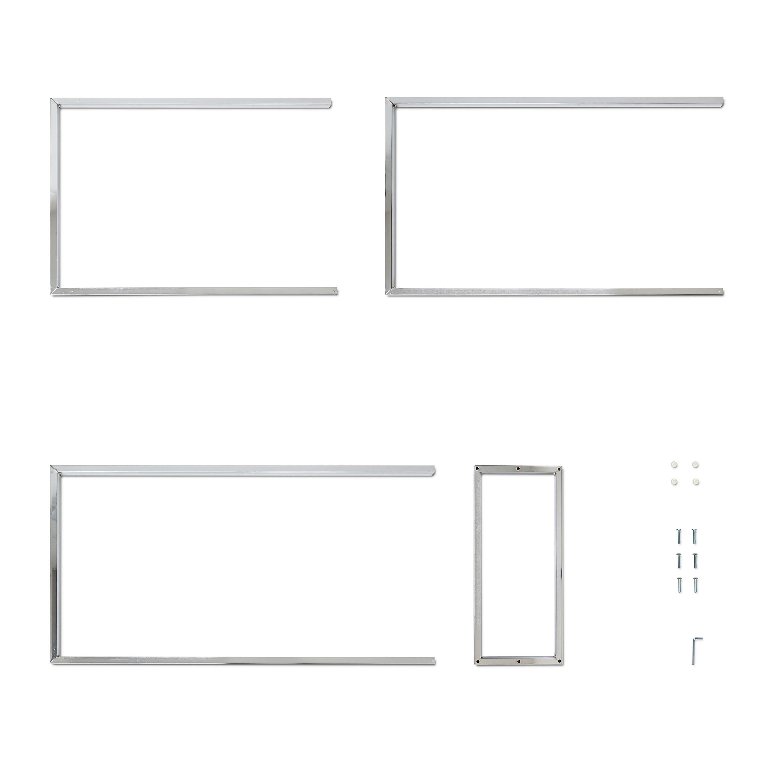 Relaxdays 10019256 Porte-serviettes sur pied avec base antidérapante 3 bras chromés en 3 hauteurs inox 82 x 46 x 21 cm support vêtement, gris argenté