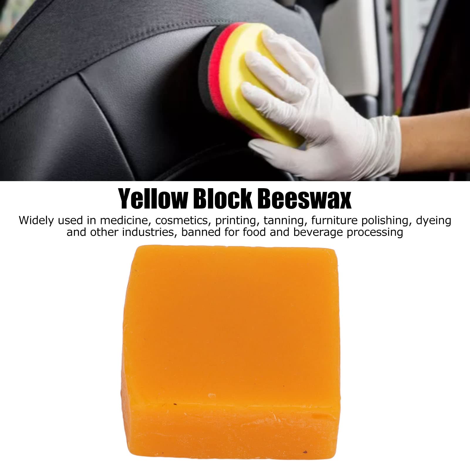 Bloque de Cera de Abejas, Bloque de Cera de Abejas Amarilla de Cuero, 5 uds., Línea de Cera para Pulir, Muebles de Cera, Cera de Abejas para Pulir