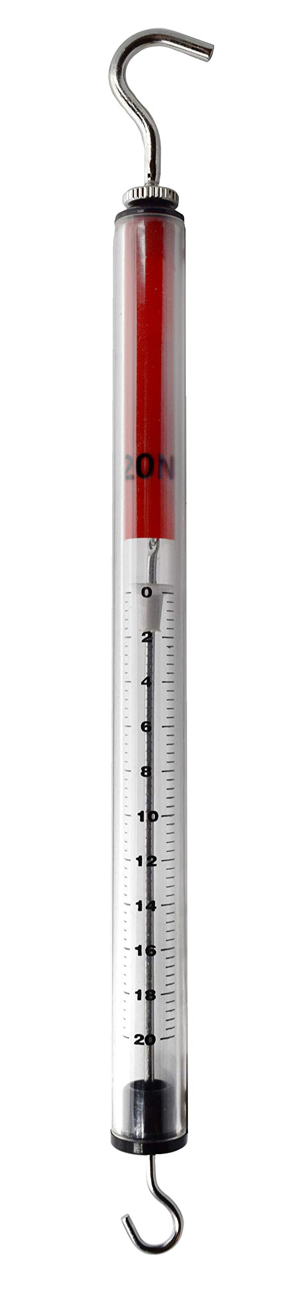 Economy Dynamometer, Plastic - 2kg / 20N - Zero-Point Calibration Capability - High Resolution Scale, Spring Balance - Classroom Quality - hBARSCI-image-36