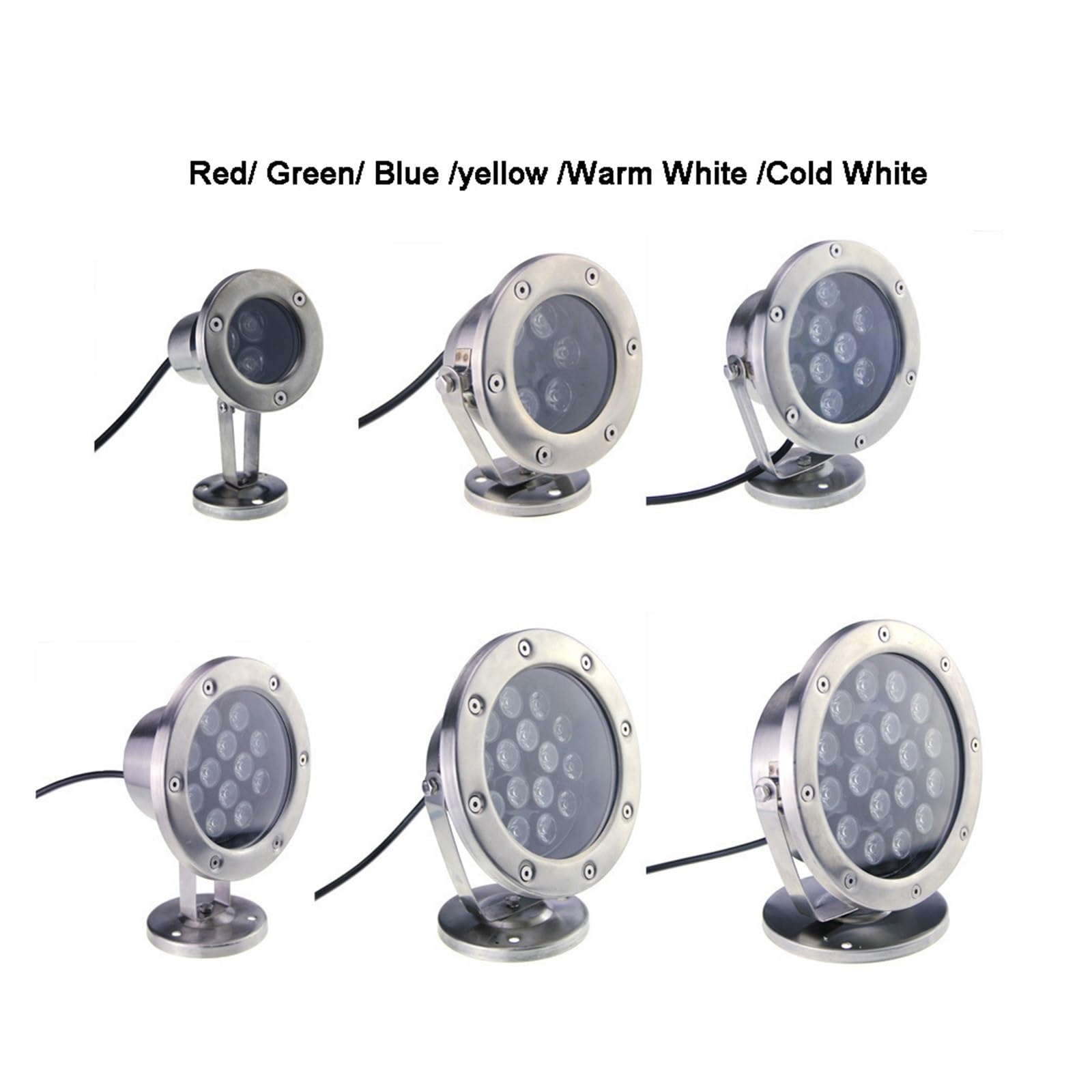 Faretto LED da esterno Lampada A Luce Interrata A LED Da 30 W Rosso Verde Blu IP68 LED Luce Spot RGB For Acquario Subacqueo For Piscina(Blauw)