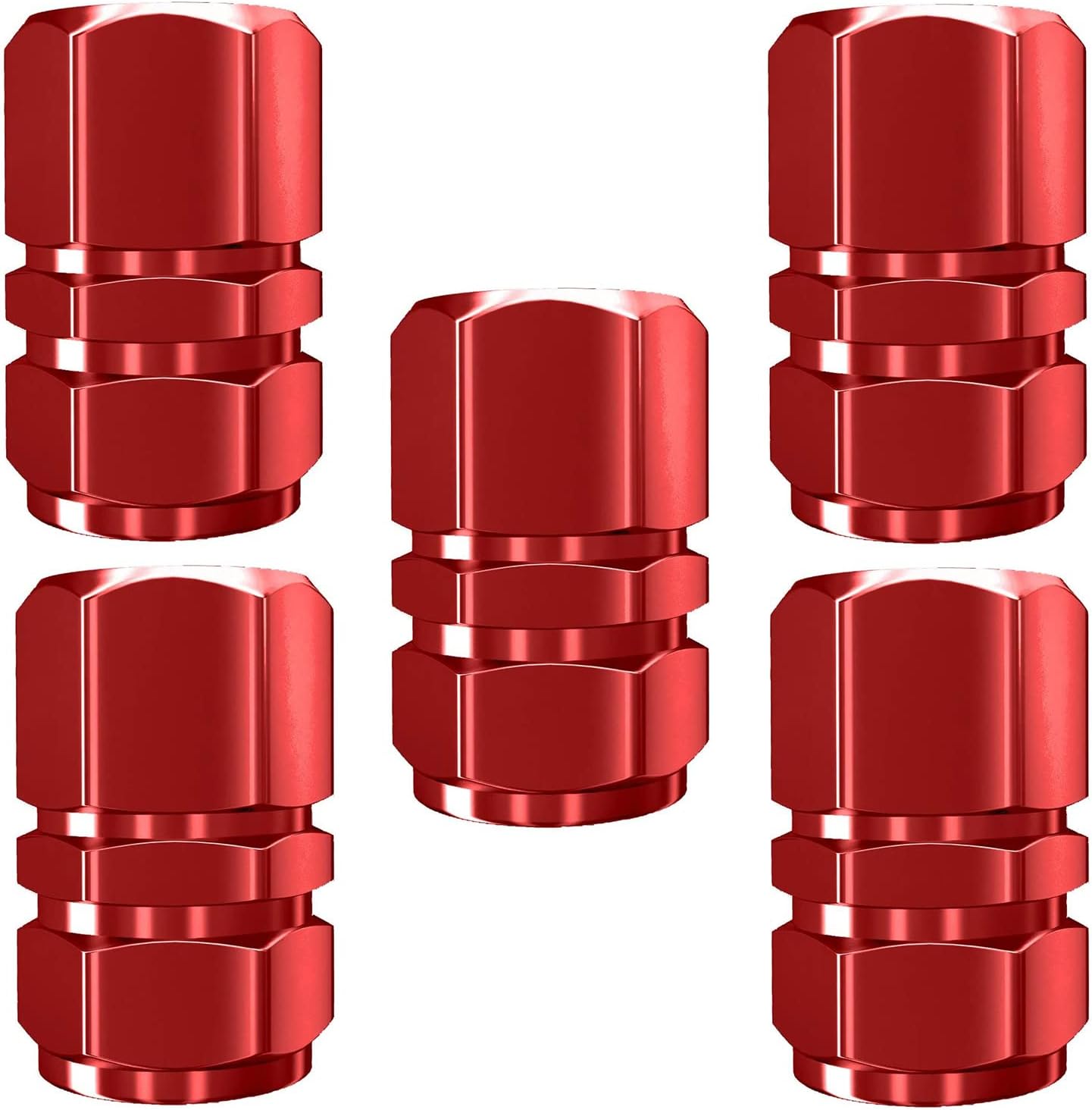 AUTOFRILL 5X Aluminum Car Wheel Universal Tire Stem Covers for Cars