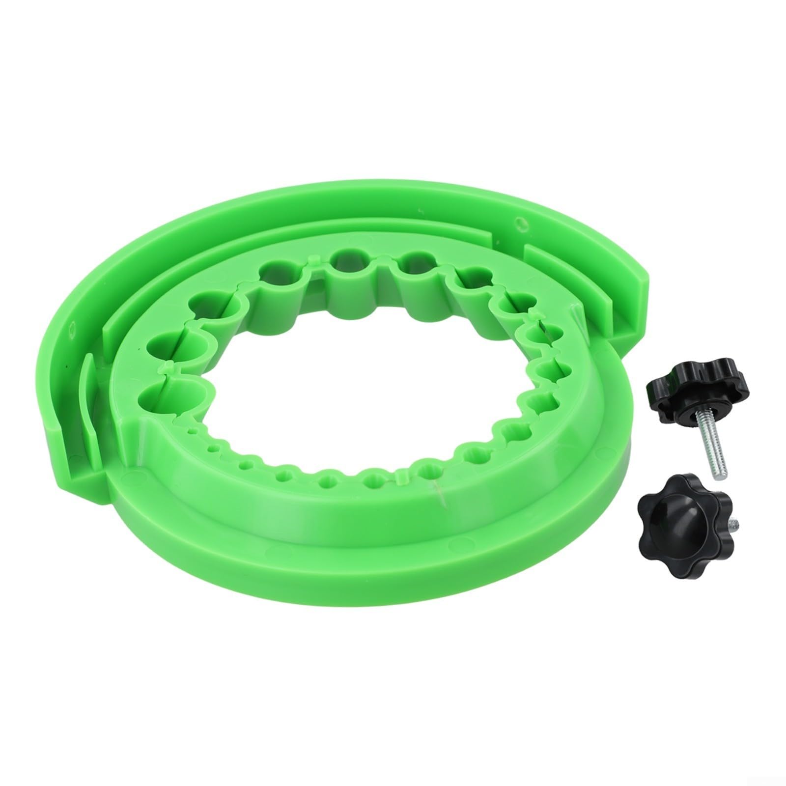 Afilador de brocas para amoladora angular 115 125, herramienta de pulido de 20 agujeros con hebilla fija, plantilla de plástico para brocas de 2 a 13 mm (verde)