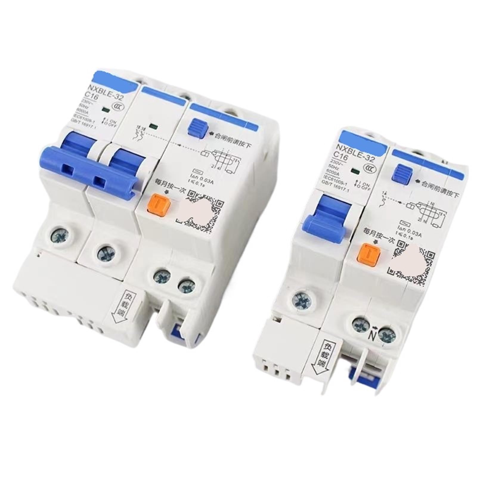 Interruttore magnetotermico differenziale RCBO 50MA 0.-5A NXBLE-63 NXBLE-125 32A 63A 125A(3P,16A)