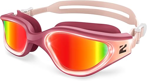 ZIONOR G1 Nava Super Anti-niebla Gafas de natación unisex espejolente de humo brillante