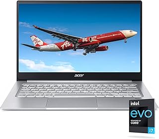 Acer Swift 3 Light Laptop | Intel EVO Core i7-1165G7 | 14" FHD IPS | 8GB LPDDR4X | 512GB NVMe SSD | Intel Iris Xe Graphics | Wi-Fi 6 | Backlit Keyboard | Fingerprint Reader | Thunderbolt 4 |TWE Cloth