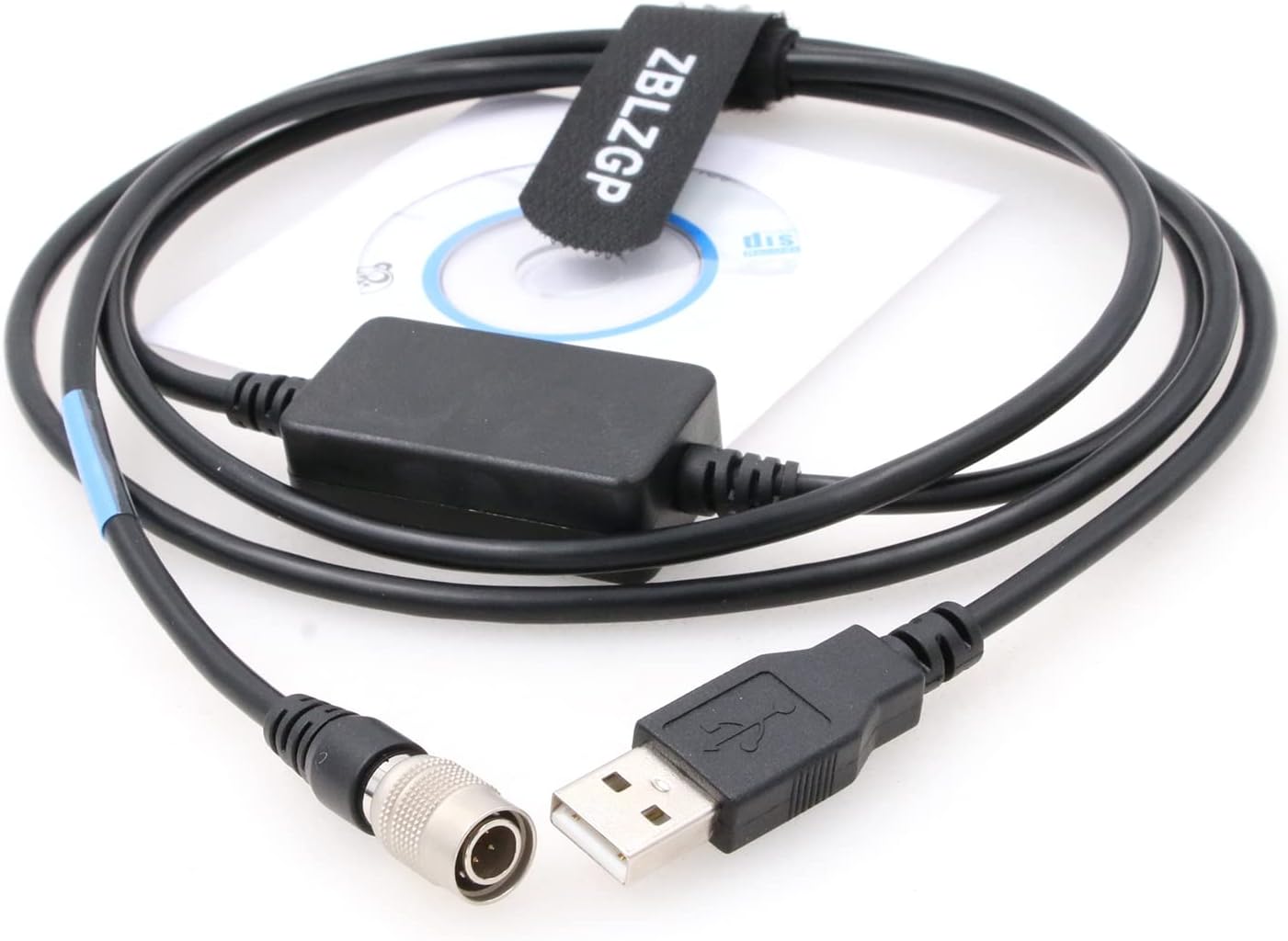 Data Cable for Trimble 5600 Geodimeter Spectra Precision Focus 10/30 Total Stations 4 Pin Hirose to USB with CD Driver