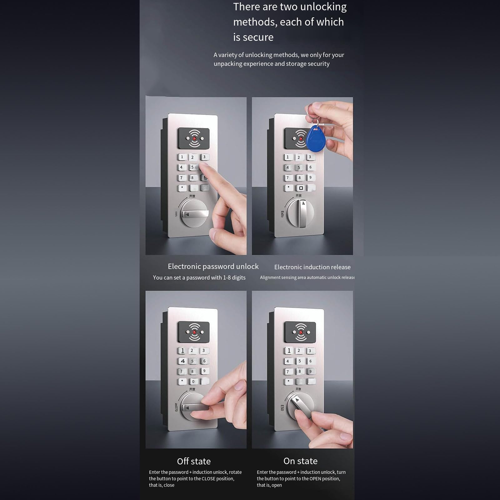 Armoire de gestion intelligente pour clés - Boîte à clés murale avec déverrouillage par smartphone - Solutions de rangement sécurisées 24/32/48/72/96/120 clés - Idéal pour le contrôle de la maison
