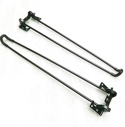 Miniatura 3 de Juego de 4 patas de horquilla de 28 pulgadas, patas de horquilla negras plegables, patas de mesa de café, patas de metal para mesa, patas de