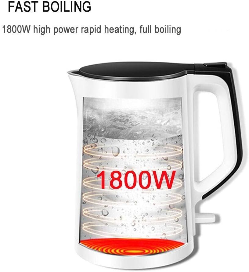 Electric Kettle 1.5L Double Wall Cool Touch Tea Kettle 1800W Fast Boil Water Filter Kettle With Stainless Steel Interior. lofty ambition hopeful Octopus feet