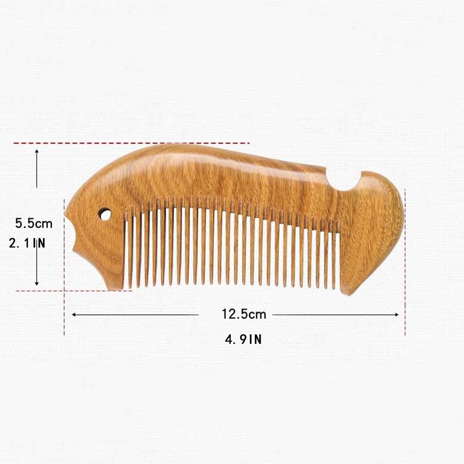 Peigne Soins des Cheveux Peigne à Cheveux Shunfa Peigne de Massage Peigne en Bois Confortable Peigne de Poche Antistatique Meilleur Cadeau pour Hommes et Femmes à la mais