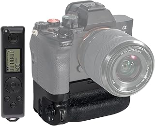 VG-C4EM Battery Grip for Sony A7R V A7R IV A9 II A7 IV A7S III A1 Cameras, Including 2.4G Wireless Remote Control, Replacement for Sony Vertical Grip, Use NP-FZ100 Battery.