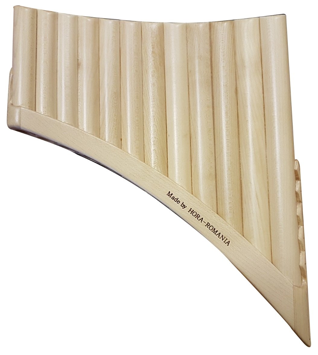 Flauta de Pan Solist Alto de sol Made in Europe + Bolsa 12 Cañas la1-mi3 de arce Forma Curva Ornamento bajo tallada