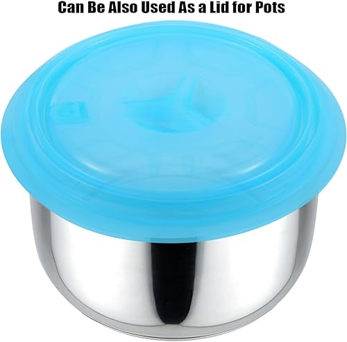 Miniatura 4 de Kichwit Cubierta de silicona para placa de microondas, plegable, apta para lavavajillas y libre de BPA, azul