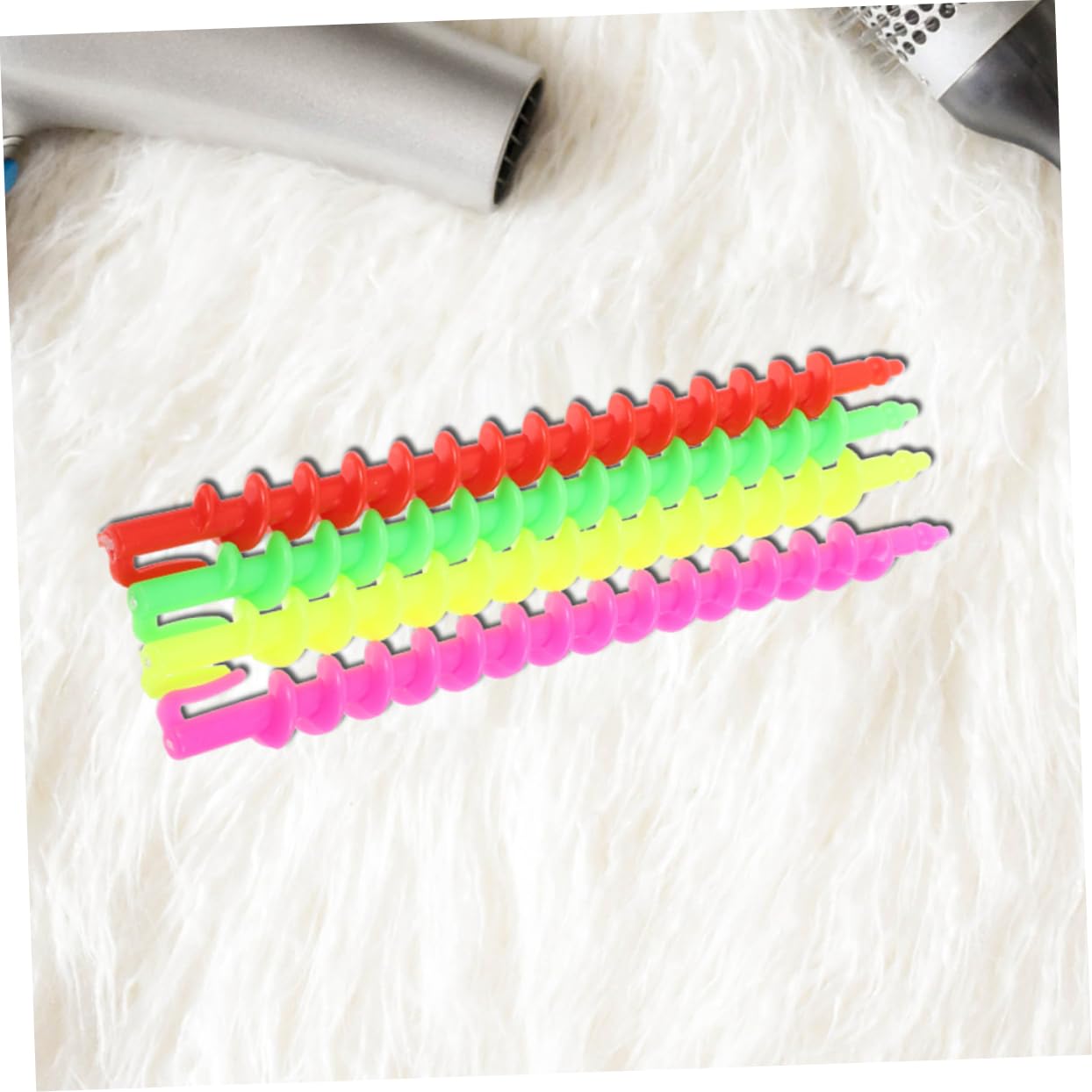 Healeved 26Pcs Spiral Perm Rods for Hair Reusable Hair Curlers for Retro Curls Waves Durable Lightweight Hair Styling Tools