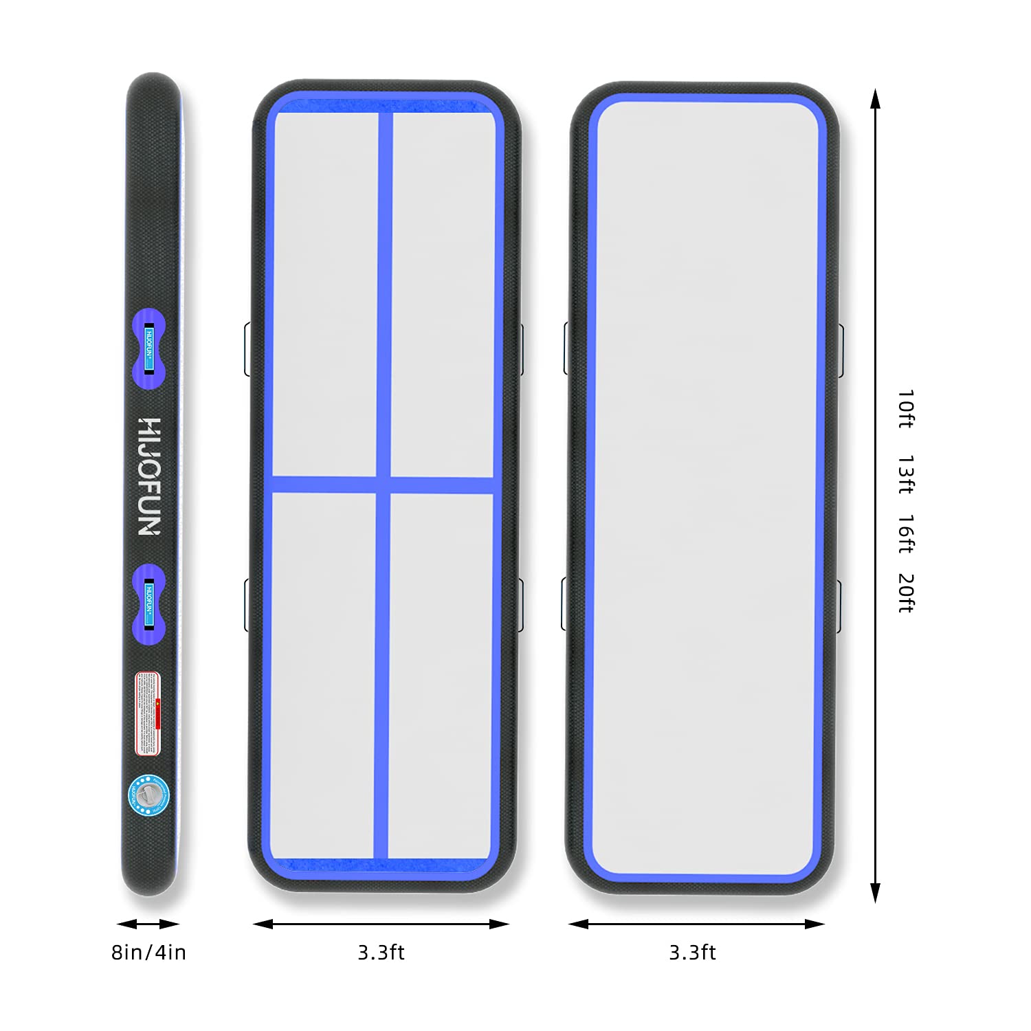 Aufblasbare Gymnastik Tumbling Matten 3/4/5/6/7/8 Meters 20CM Höhe Trainings Matte Länge Bodenmatte Inflatable Yoga Matte Taekwondo Air Floor Track