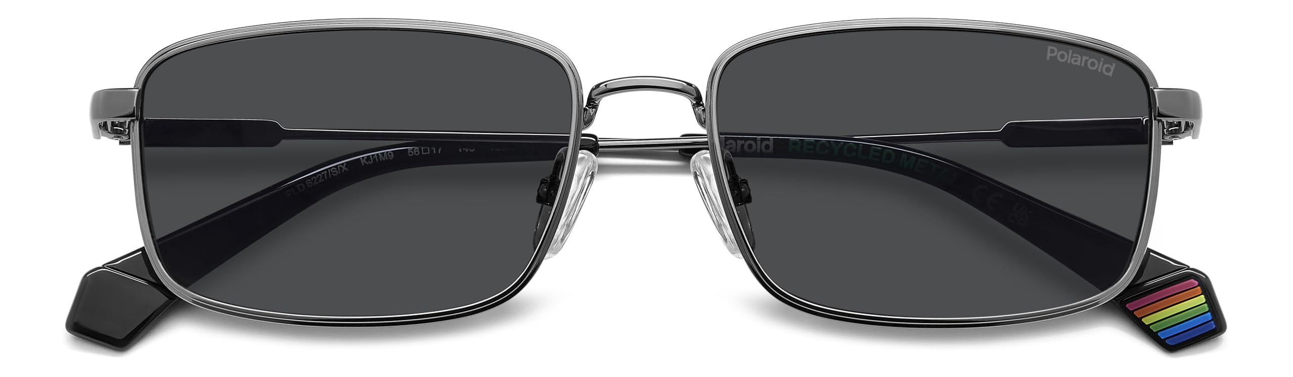 POLAROID Okulary unisex dla dorosłych, Ciemny ruteński, 56/17/145