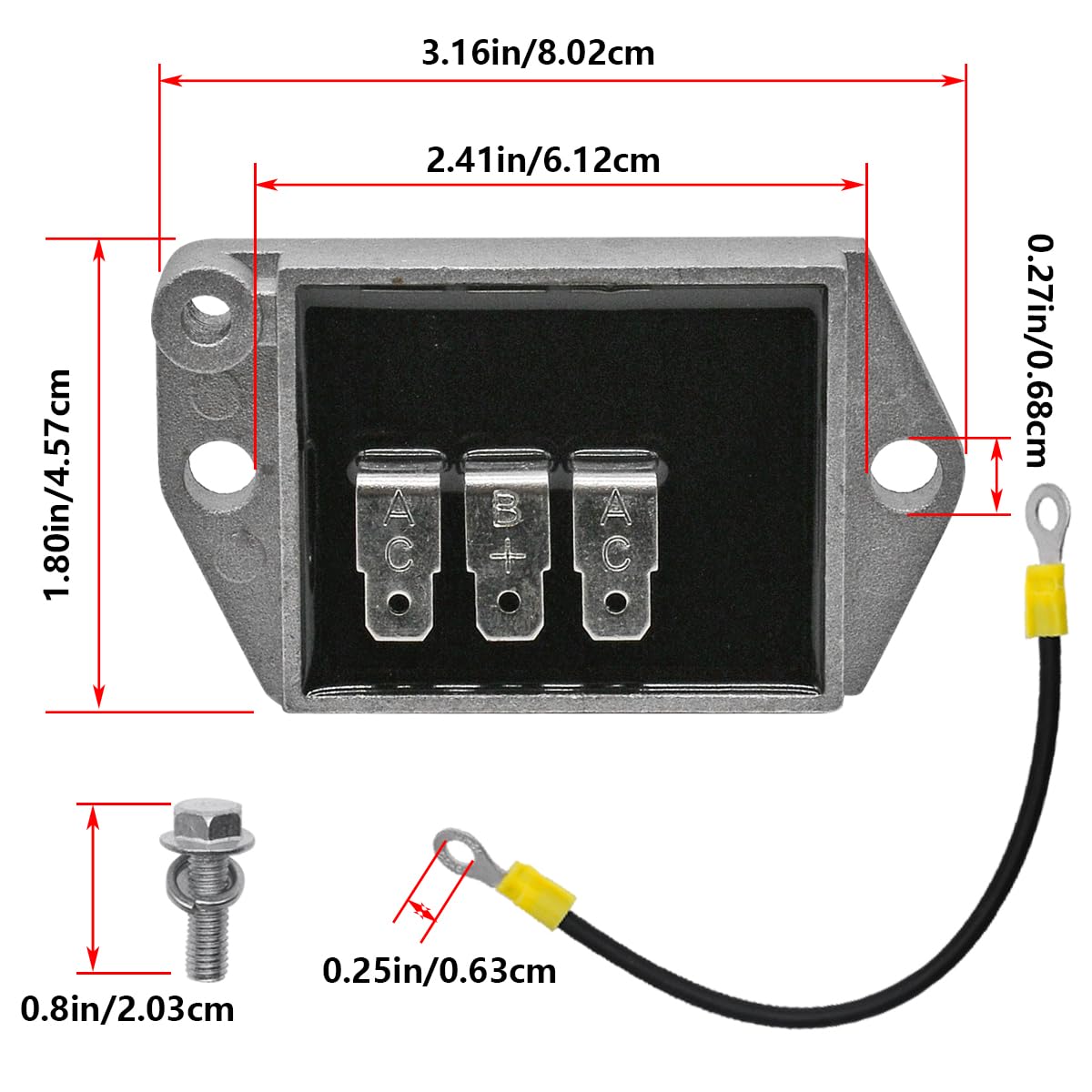 Amazon.com: 25 403 39-S Voltage Regulator Rectifier Fits for
