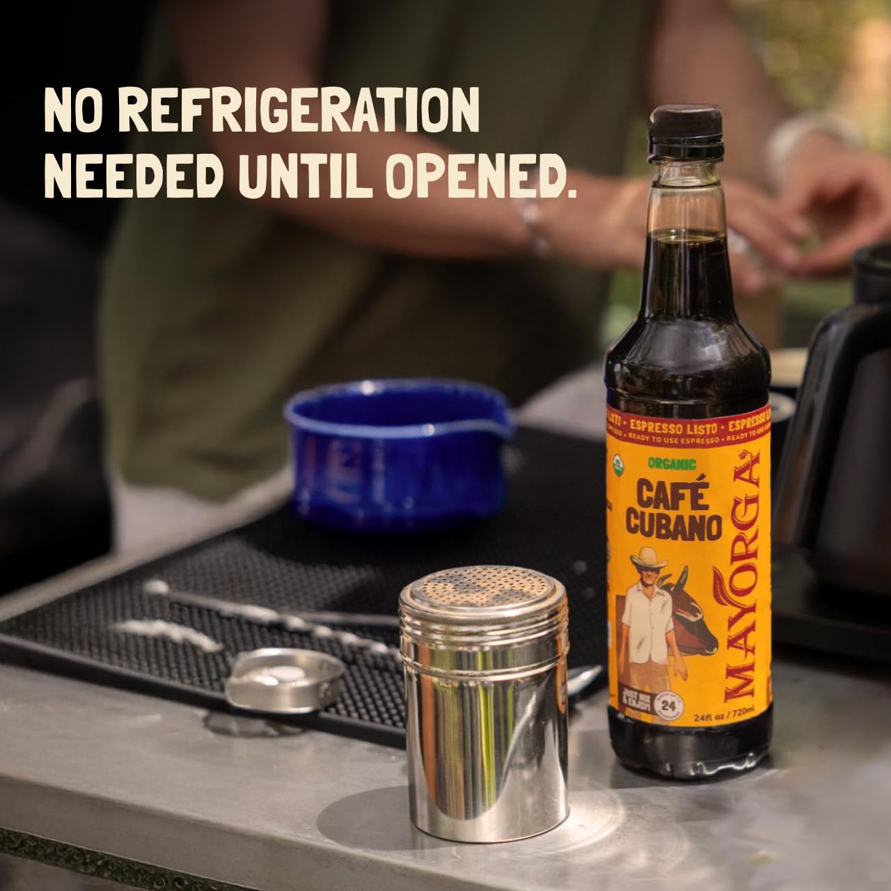 Mayorga Espresso Listo Coffee Concentrate, Organic Espresso Ready-to-Drink Coffee, 24 Servings Bottle, Bold Smooth Flavor, Cold Brew Coffee, Barista-Quality, Sustainably Sourced - 24.35 fl oz