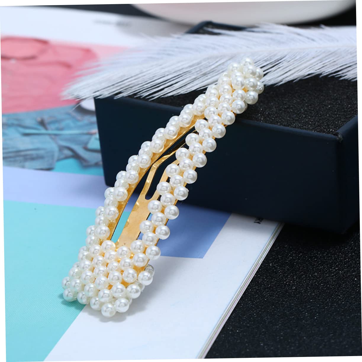 minkissy 20pezzi Fermagli Per Con Perle Eleganti Clip Decorative Per Donna e Ragazza Per Cerimonie e Uso Quotidiano Design Semplice e Confortevole