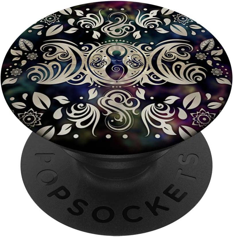 Wiccan Triple Moon Goddess Maiden, Mother and Crone Witch PopSockets Grip and Stand for Phones and Tablets PopSockets PopGrip for MagSafe