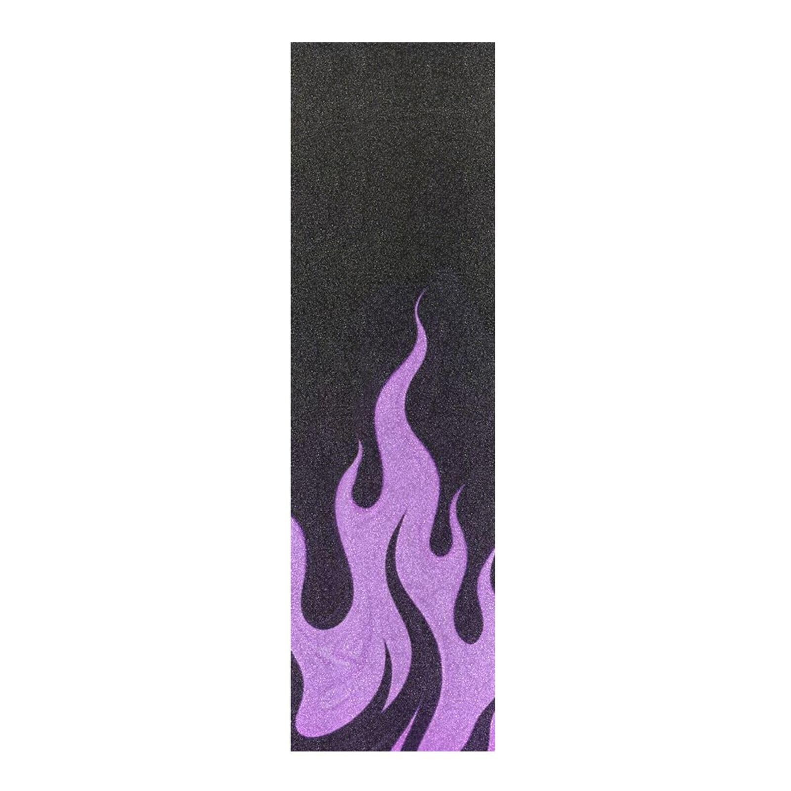 voucong Black Fluorescent Cool Flame Purple Griptape Skateboard Anti-Tearing pro Scooters Grip Tape 33×9 Inch lijas para Skate