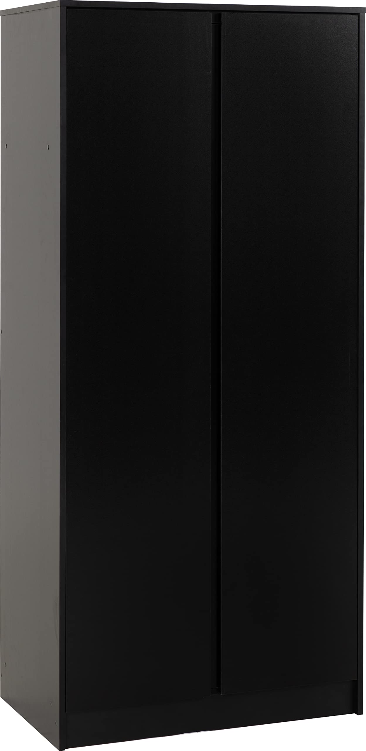 Seconique Unisex Black Malvern Door Wardrobe In Size 2