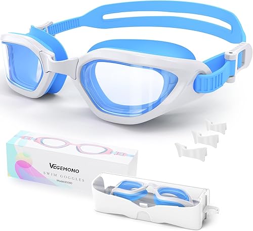Miniatura 15 de Gafas de natación para niños en color caramelo de doble tono Blanco