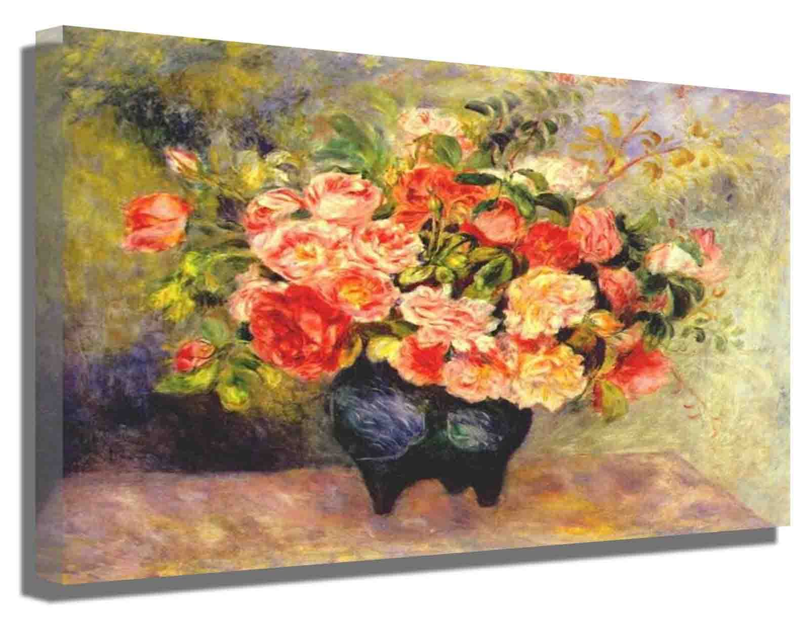 ピエール=オーギュスト・ルノワール 花のある静物 インテリア 額縁